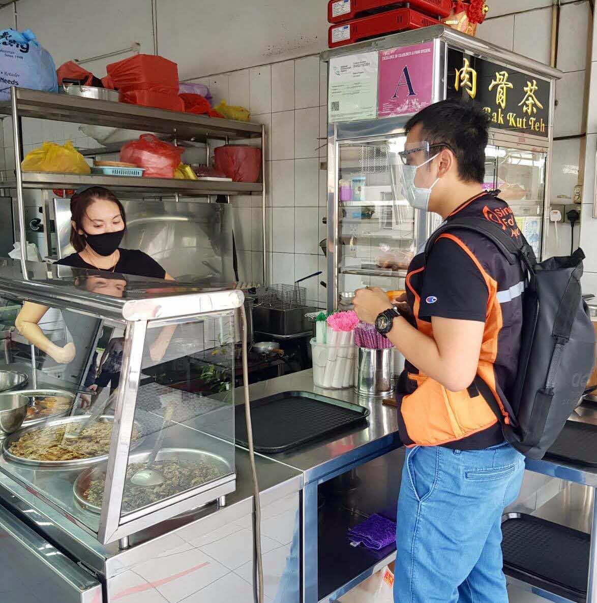Sfa Officer at Food Stall