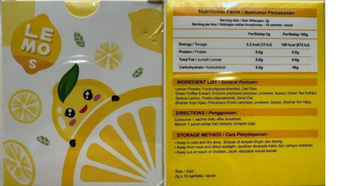 Lemo S Detox Slimming Sachets Lemo S Detox Slimming Sachets
