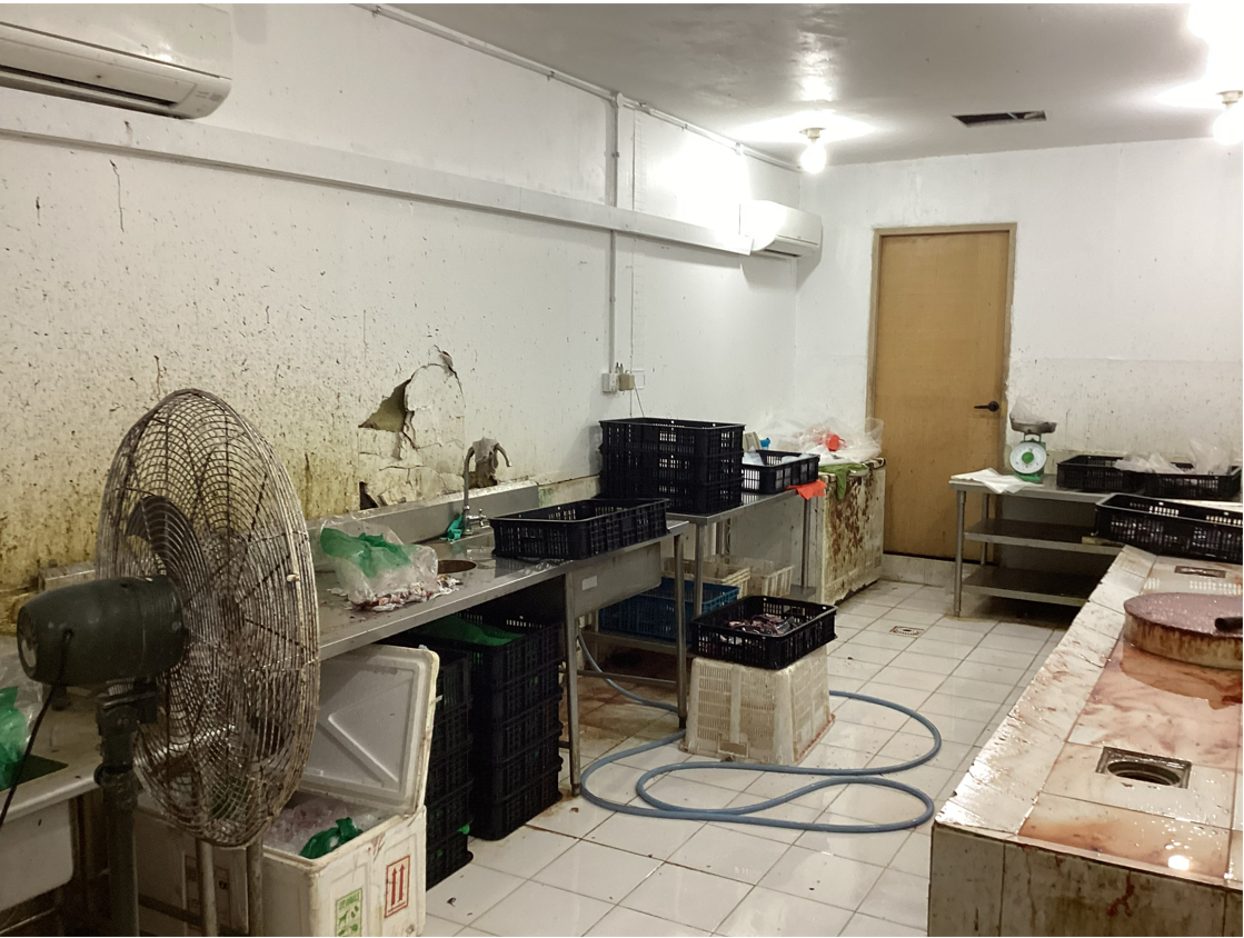 Unlicensed Food Processing Establishment Operated by Ktff for the Slaughtering of Bullfrogs and Fish Photo by Sfa Unlicensed Food Processing Establishment Operated by Ktff for the Slaughtering of Bullfrogs and Fish Photo by Sfa