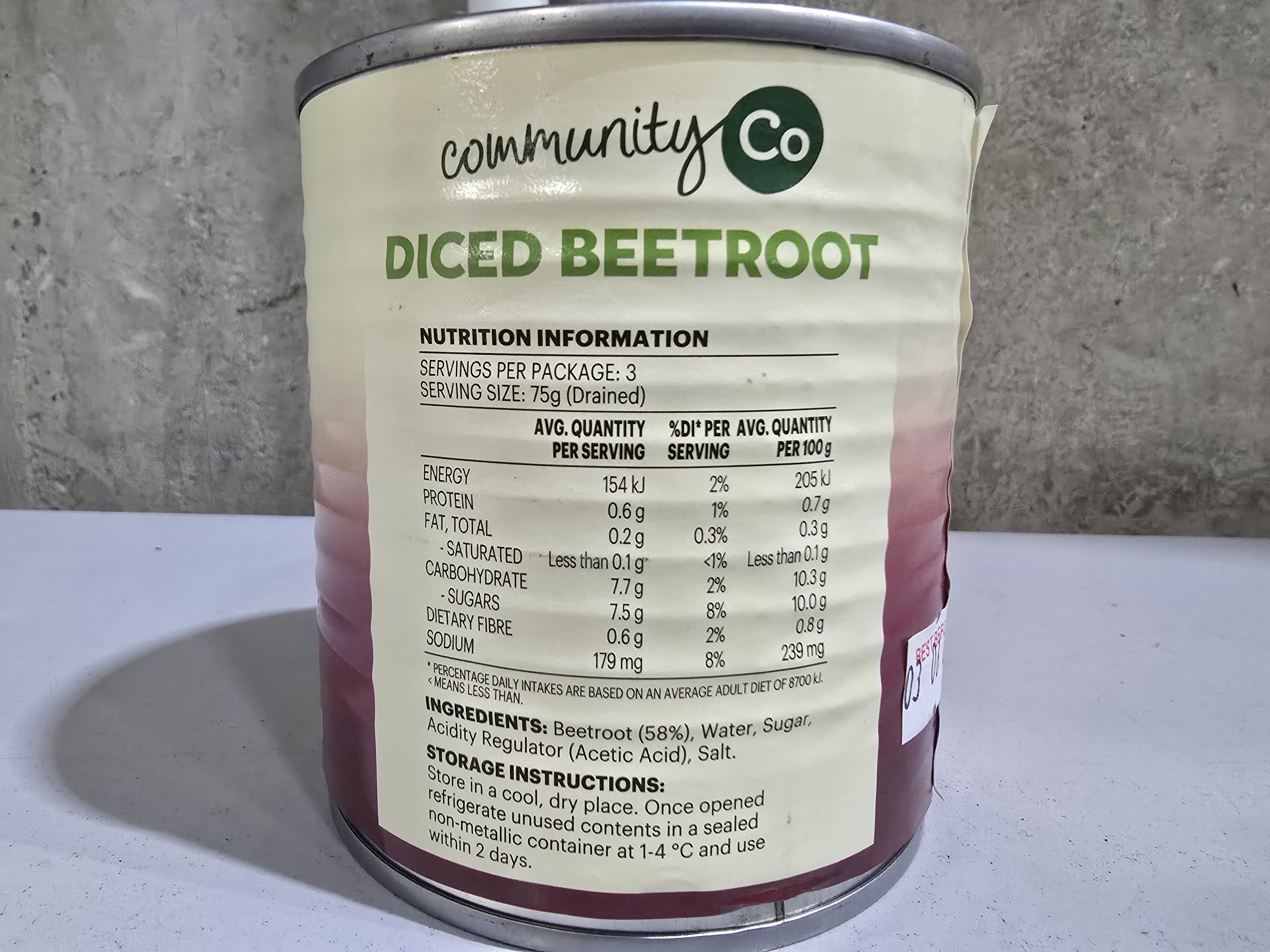 Community Co Beetroot Diced 420g 2 Community Co Beetroot Diced 420g 2
